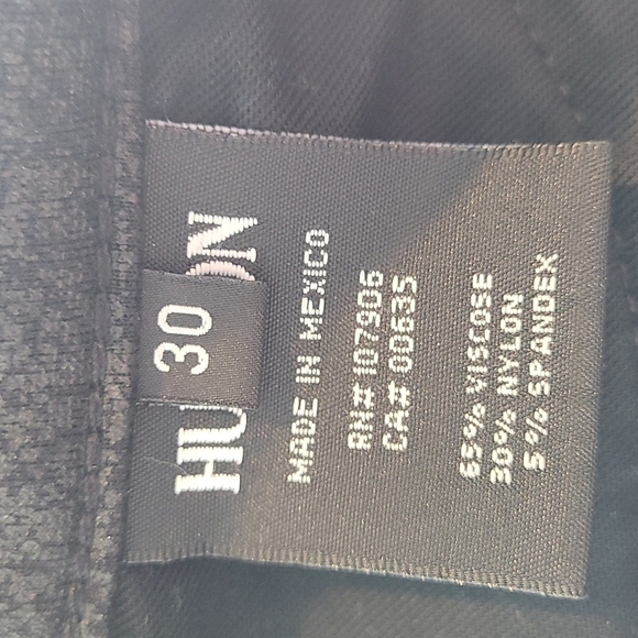 HUDSON Faux Leather Nico Mid Rise Super Skinny Cropped Pants - Picture 8 of 9